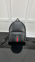 Gucci Web Stripe Leather Backpack